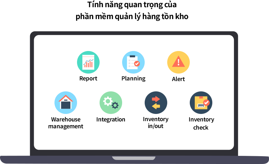 Tính năng của phần mềm quản lý hàng tồn kho Phần mềm quản lý tồn kho cung cấp nhiều tính năng quan trọng